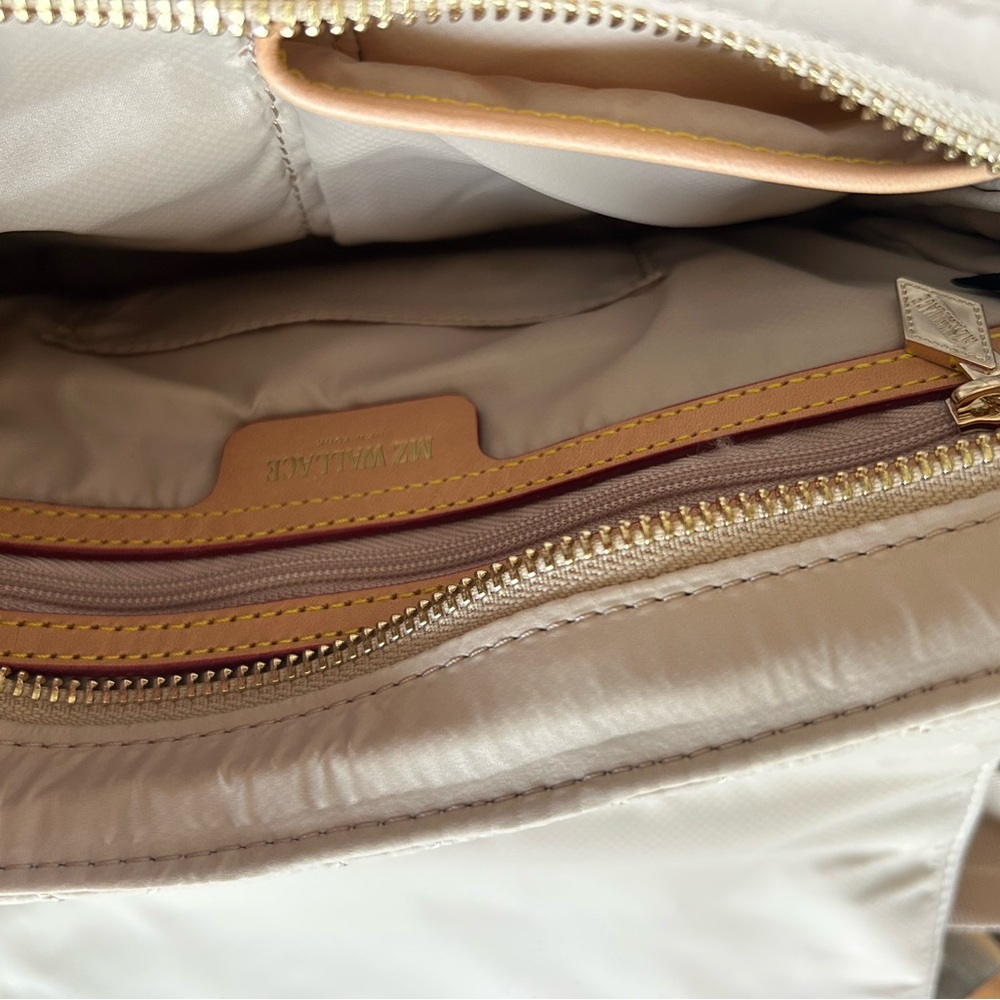 MZ Wallace Quilted Cream Crossbody Shoulder Bag. NWT. - Picture 9 of 11